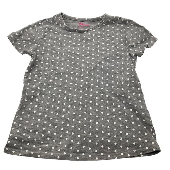 Epic Threads Baby Girls Polka Dot T-Shirt Gray/White Size Small - Picture 1 of 7